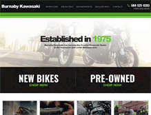 Tablet Screenshot of burnabykawasaki.com
